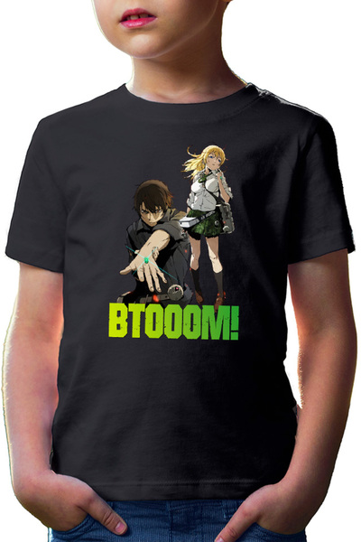 OEM Tricou copii Btooom! Sakamoto Ryouta Himiko Team Junya Inoue Combat Arms