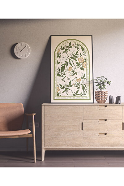 VOBA STORE BÜYÜK BOY ÇİÇEK TEMALI ÇERÇEVE GÖRÜNÜMLÜ MDF TABLO-15