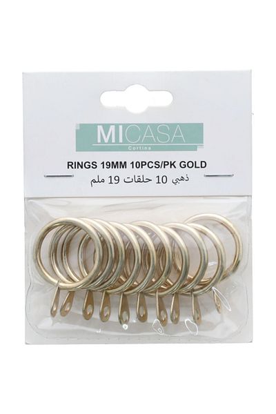 micasa حلقات ستارة مكونة من 10 قطع بقطر 19 مم
