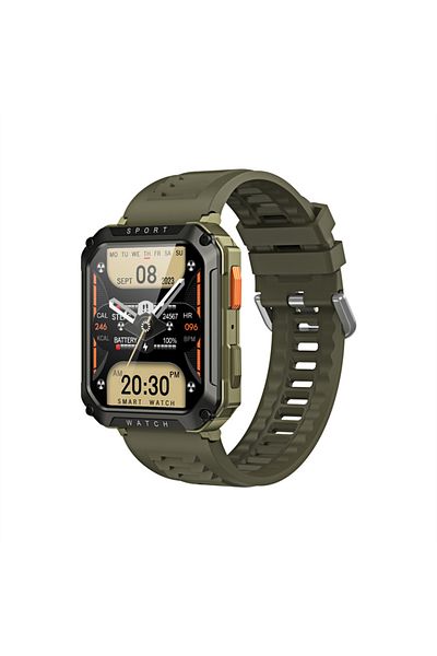 OEM Men's Smartwatch COOSTAR T8PRO, 1.95" HD, BT 5.2, NewWear, Silicone, Green, Sport