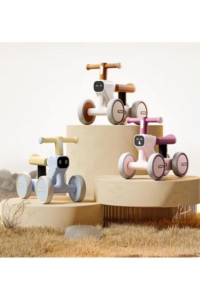 Nichiduta Ride-On balance vehicle for children, Happy Beige, with sounds and lights, from 1 year, from