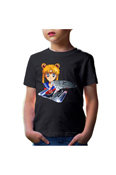 OEM Tricou copii Star Trek Sailor Moon Enterprise Starship