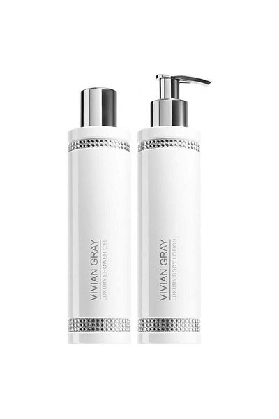 Vivian Gray White Crystals Gift Set, Women, Shower Gel, 250 ml + Body Lotion, 250 ml