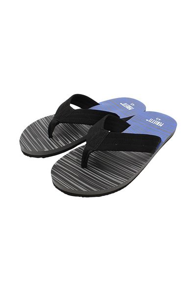 Perletti Men's flip-flops, Perletti, black with blue, 43 EU