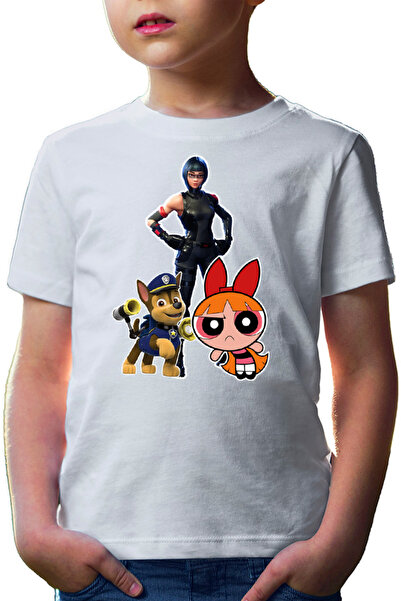 OEM Tricou copii Fortnite Panter Cat Costume Skin Powerpuff Girls