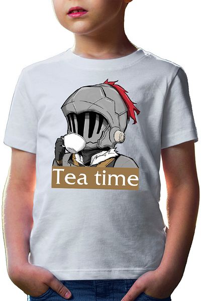 OEM Goblin Slayer Tea Time Break Anime Rapid Armor Bebe Kids T-shirt