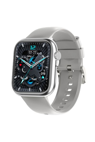 OEM Ceas Smartwatch Unisex COOSTAR CR023, 1.83" TFT HD, BT 5.2, DaFit, Silicon, Silver, Sport