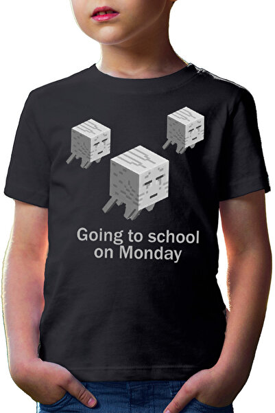 OEM Tricou copii Minecraft Ghost Shoot Fire Nether Horror