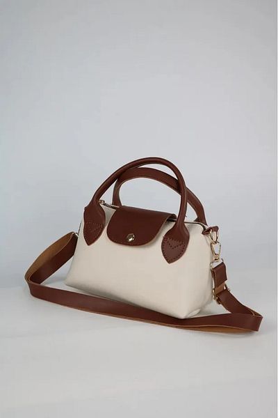 ateş3434 Women's Small Size Hand and Shoulder Bag with Faux Leather Handle