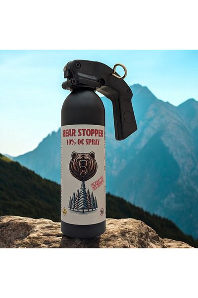 Bear Stopper Spray urs cu piper, aparare impotriva ursilor si a altor animale, dispersie, 400 ml, Bear Stopper