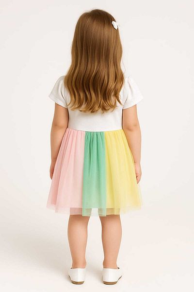 MİLAYS LİFE HOME COLLECTİON Girl's Unicorn Printed Tulle Skirt Birthday and Special Day Dress