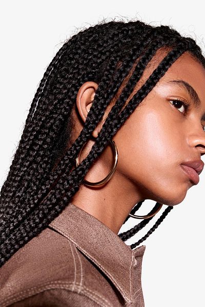 Bershka 3-pack of hoop earrings