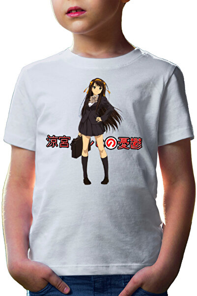 OEM Tricou copii Haruhi Suzumiya Vintage School Uniform Kyoto Animation