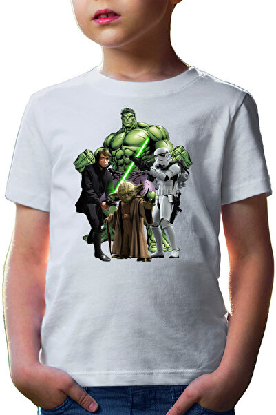 OEM Star Wars Luke Skywalker Incredible Hulk Jedi Yoda Παιδικό T-shirt