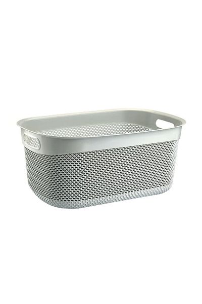 Üçsan Rectangular Drop Design Laundry Basket 33 x 24 x 16.5cm