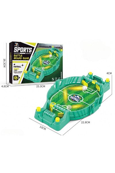 Flippy Interactive Table Football for Kids, Flippy, with 2 Balls Included, Scoreboard, 22.8x12x4 cm, Green