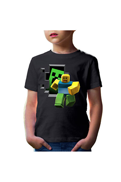 OEM Tricou copii Roblox Minecraft Earth Aternos Mcskins
