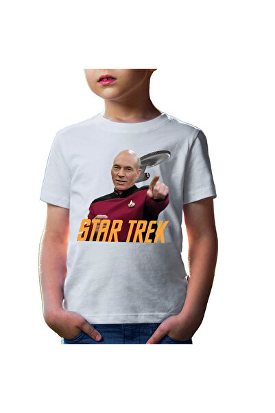 OEM Tricou copii Star Trek Jean-Luc Picard Voyager Starship