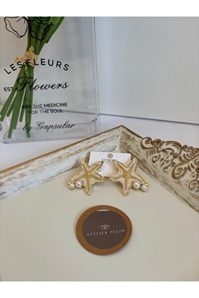 Atelier Pelin Seashell Figured Pearl Detailed Earrings