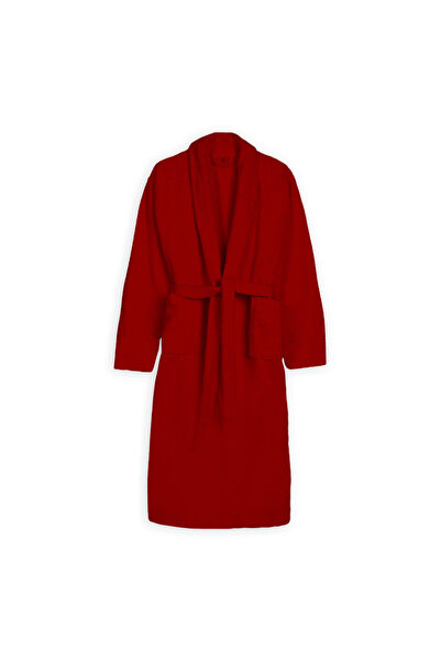 OEM Bathrobe, Ralex Pucioasa, Velour, 100% Cotton, Red, S/M, 420 grams/sqm