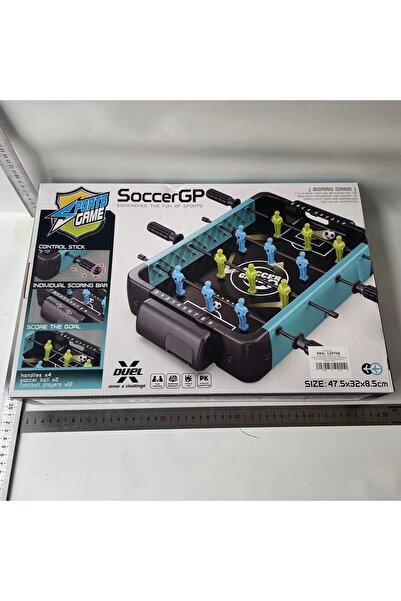 Flippy Foosball Table, 12 Players, 4 Handles, 2 Balls, Scoreboard, ABS, 47.5×32×8.5 cm