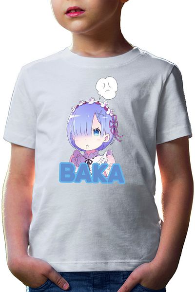 OEM Tricou copii Re Zero REM Baka Tappei Nagatsuki Isekai Light Novel