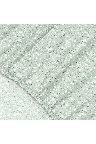 Evim Dalya 100% Cotton Double Fitted Sheet Set Mint - 160X200+30 cm