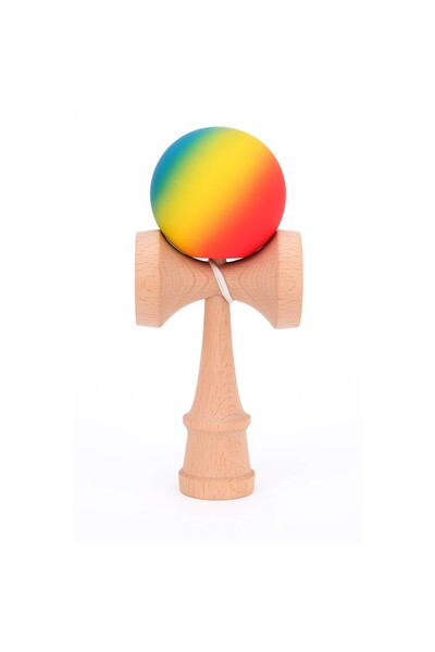 Bibilel Kendama X Original, Profesional, Bibilel, Lemn, Mâner de cauciuc, 18 cm
