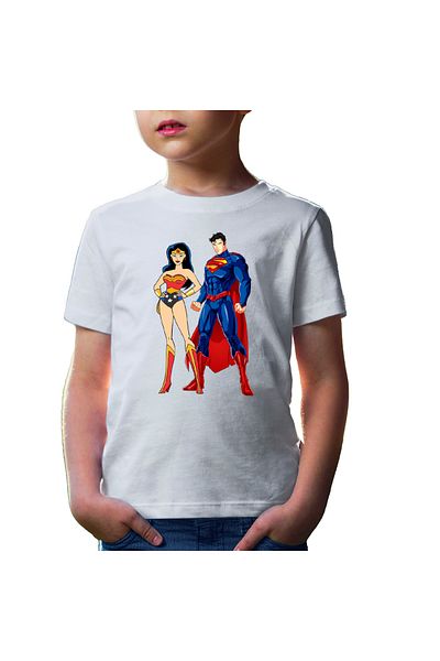 OEM Tricou copii Superman Wonder Woman Superwoman Girl Power