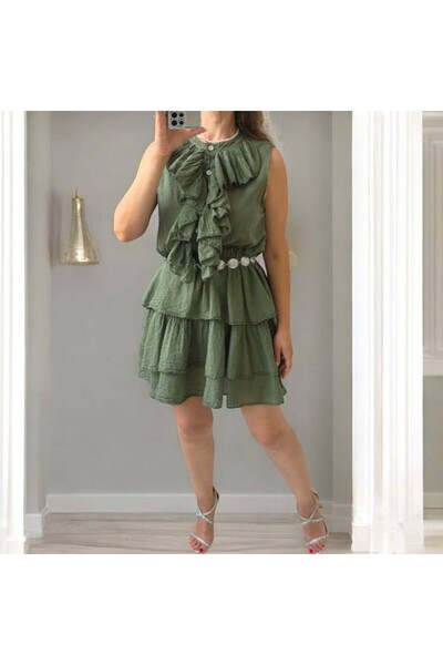 GLAMSI Flowy Cotton Dresses + Belt Included