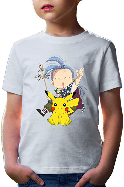 OEM Tricou copii Fushigi Yuugi Chichiri Chibi Pokemon Pikachu Monk