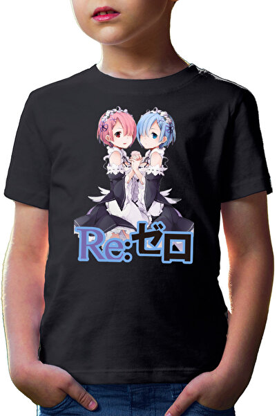 OEM Tricou copii Re Zero REM RAM Sisters Maiden Light Novel Cosplay Weapon