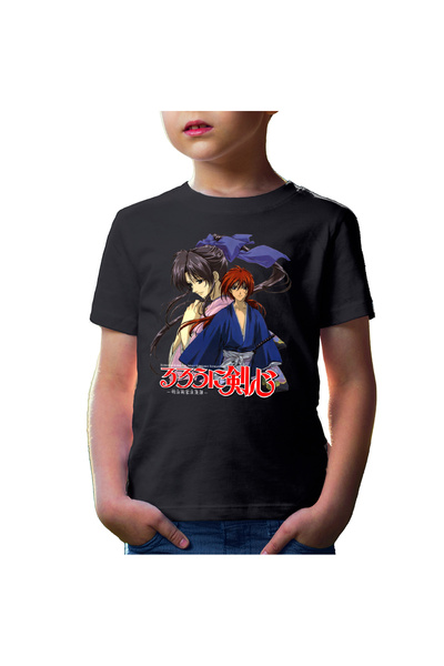 OEM Tricou copii Rurouni Kenshin Kaori Couple Anime Monster