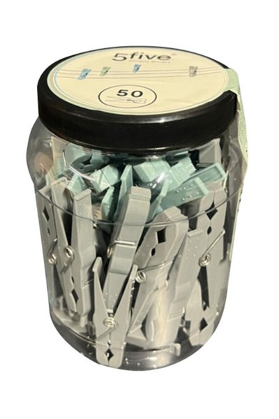 Five Simply Smart مشابك ملابس عالية الجودة من البولي بروبيلين، 50 قطعة