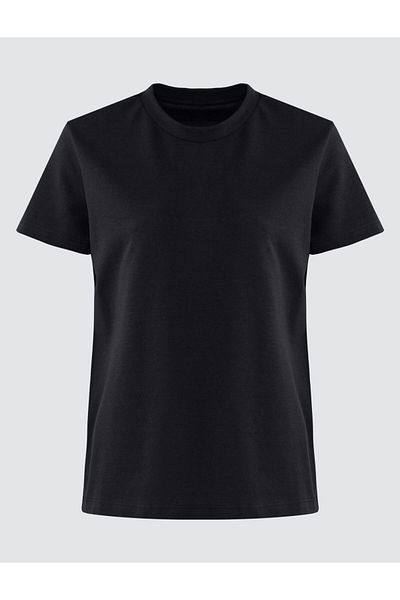Jimmy Key Black Crew Neck Basic Short Sleeve T-Shirt