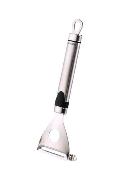 Bergner مقشرة فواكه وخضراوات على شكل حرف Y من الفولاذ المقاوم للصدأ سهلة الاستخدام 6 × 18.5 سم