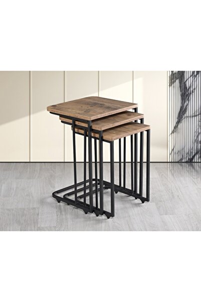 DEKOR MOBİLYACIM Nuvio Yan Sehpa Salon Oturma Odası Zigon Sehpa C Sehpa