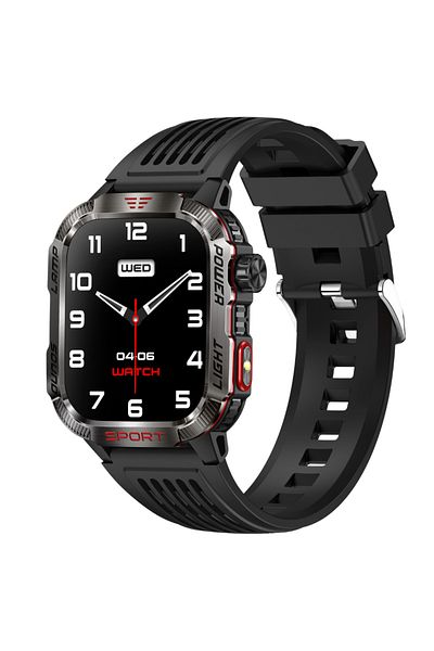 OEM Ceas Smartwatch Sport Unisex TWINKLER TKY-M5, 2.00" IPS TFT, LED, BT 5.3, FitCloudPro, Negru