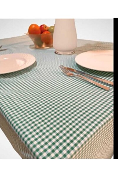 KIZILELMADA قماش مائدة منقوش باللون الأخضر – 160x160 سم |   تخطيط الطاولة الط...