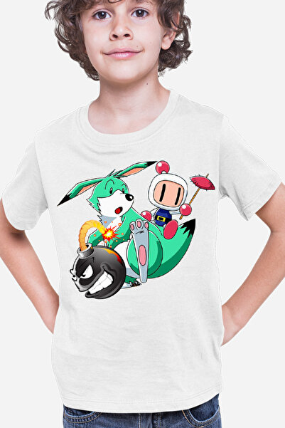 OEM Tricou copii Bomberman Pokemon Children Game Vintage