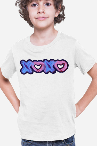 OEM Tricou copii XOXO Logo Heart Abstract Minimalist Drama