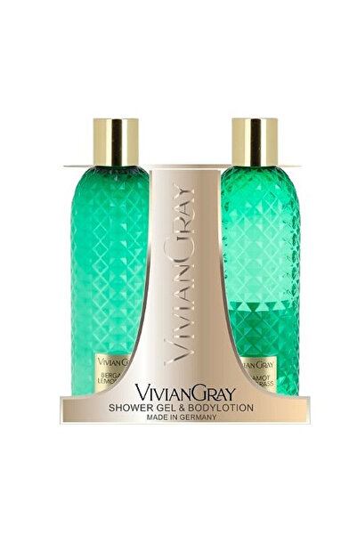 Vivian Gray Set cadou Vivian Gray Gemstone Green Bergamot Loțiune de corp unisex, 300 ml + Gel de duș, 300 ml
