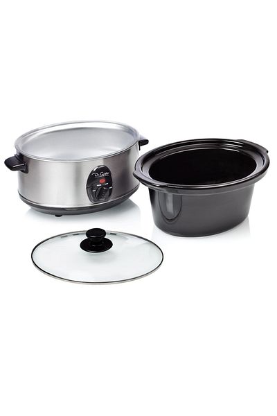 shumee Slow cooker de 3,5 l cu insert din gresie și funcție de menținere la cald