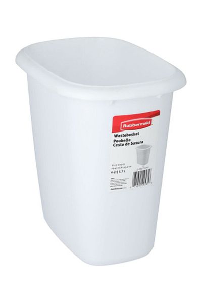 RUBBERMAID Rectangular Shaped Trash Can 6 Liter