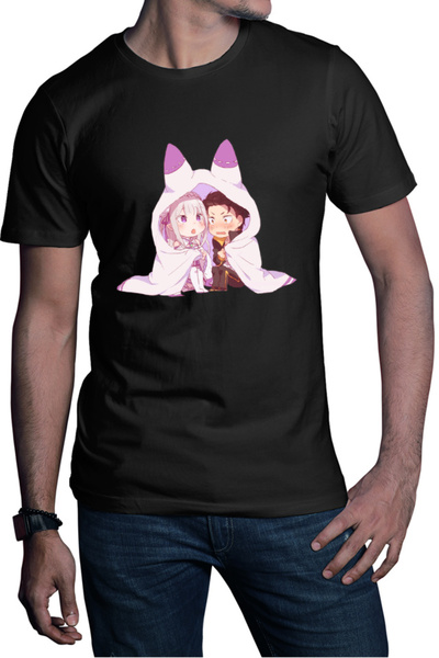 OEM Tricou barbati Re Zero Subaru Emilia Best Waifu Magic Another World