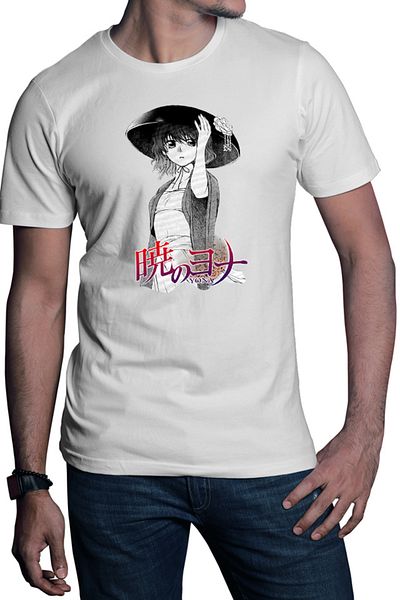 OEM Men's T-shirt Yona of the Dawn Manga Anime Hat Flower Yona