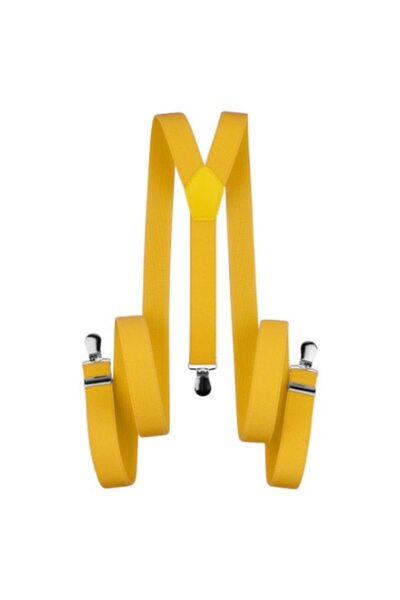 OEM Bretele dama, inchizatori metalice, 1.5cm, Galben