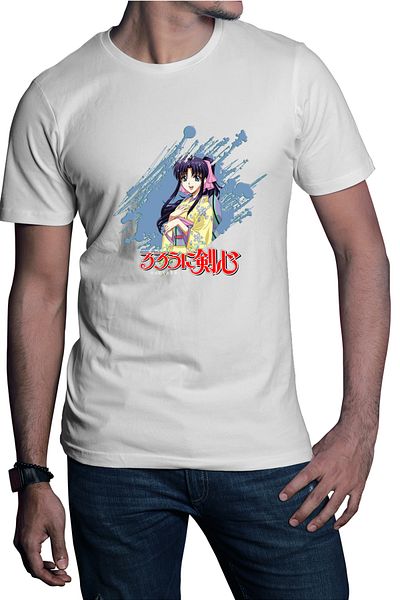 OEM Tricou barbati Rurouni Kenshin Kaori Brush Himura Shonen