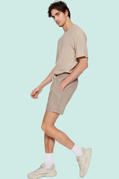 PayBuy Men's Linen Look Short Shorts Comfortable Fit Pocket Detail Daily Use a Must Have in Summer