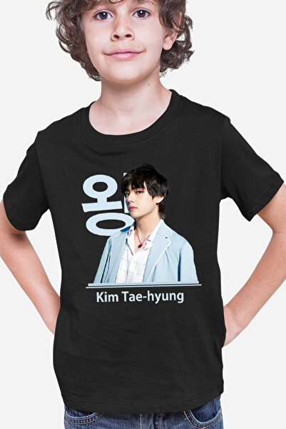 OEM Παιδικό μπλουζάκι BTS V Tae Hyung King Vocals Heart Korean Model
